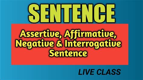 Assertive Sentence Affirmative Sentence Negative Sentence English My Xxx Hot Girl