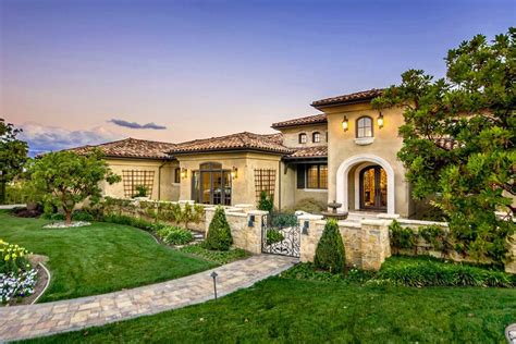 Tuscan Villa Mediterranean House Plans Exterior Design With Traditional