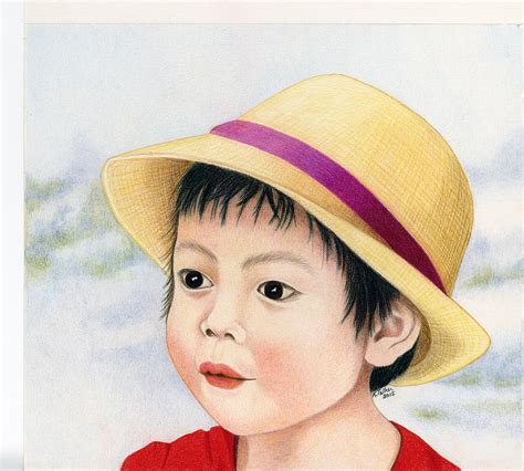 Little Boy Drawing By Kristie Tellier Fine Art America