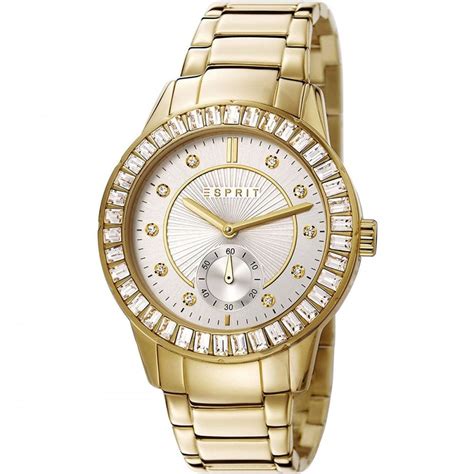 Esprit Ladies Seren Gold Stone Set Watch Watches From Francis And Gaye