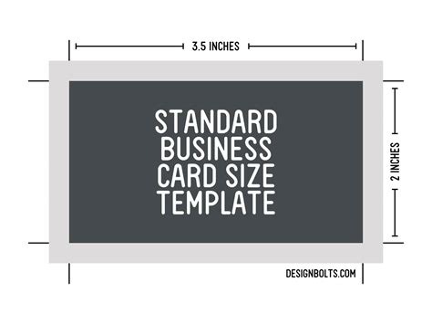 There is no standard for the business card dimensions. Business Card Sizes