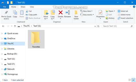 Move Location Of Favorites Folder In Windows 10 Tutorials