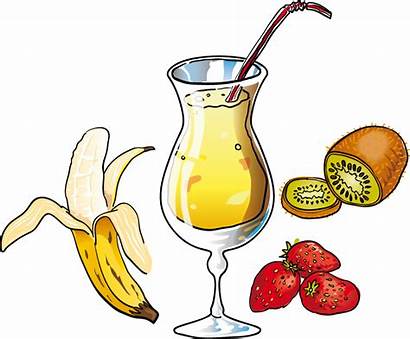 Clipart Smoothie Banana Healthy Strawberry Nutrition Cliparts