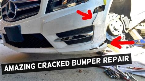 HOW TO FIX CRACKED BUMPER AMAZING REPAIR Bumper Repair Diy Bumper