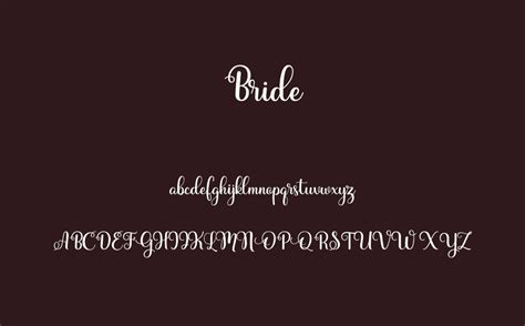 Bride Free Font
