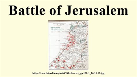 Battle Of Jerusalem Youtube