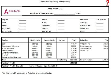 How To Make Salary Slip Format In Pdf Excel Word Howtowiki