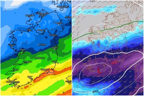 Irish Weather Forecast Fresh Flood Fears As Met Eireann Issue Two Major Warnings With 40mm Of