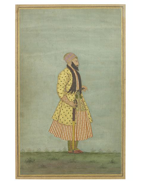 A Portrait Of Nawab Muhsin Khan Mughal India First Half 18th Century