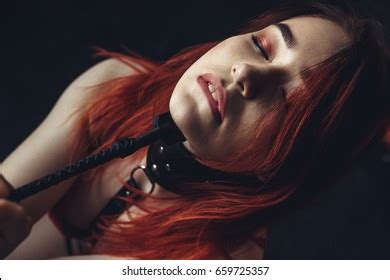 Beautiful Sexy Woman Slave Collar Bdsm Foto Stok 659725357 Shutterstock