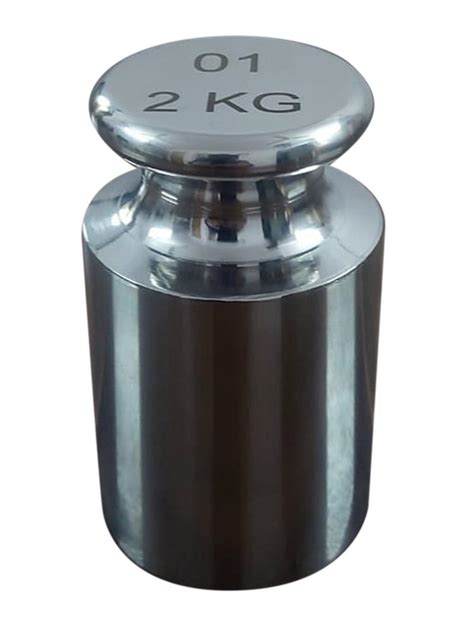 Stainless Steel Mirror Finish 2kg Calibration Weight For Laboratory At