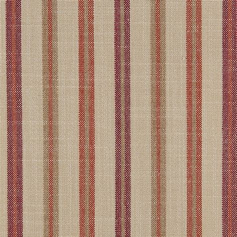 Casual Stripe Barn Red Upholstery Fabric Home And Business Upholstery
