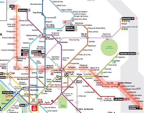 Line 7 Map Madrid Metro