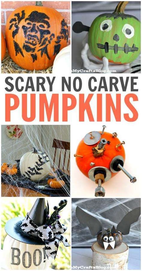 Scary No Carve Pumpkins You Have To Make