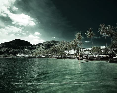 Тропический остров обои для рабочего стола картинки фото 1280x1024