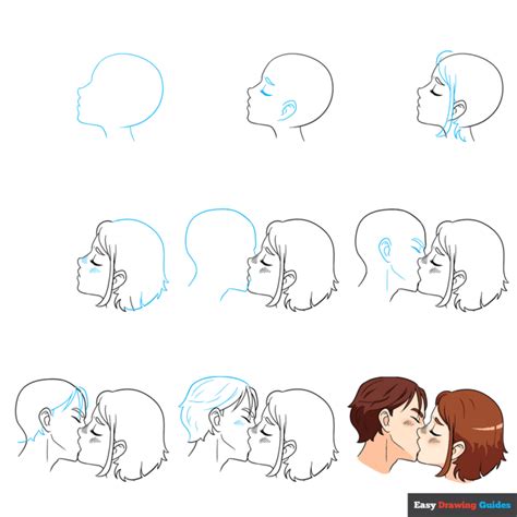 Easy To Draw Anime Couples Kissing