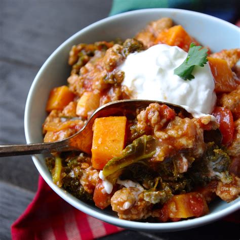 No Bean Sweet Potato Kale And Turkey Chili Nutrition In