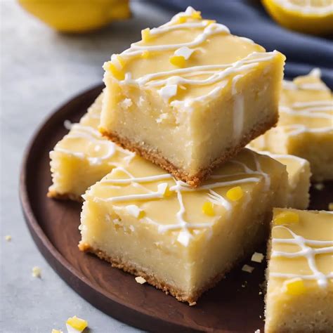 Lemon Infused White Chocolate Blondies From 📌pin To Plate🍰