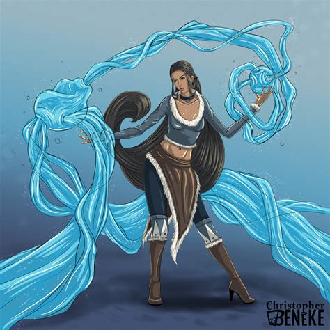 artstation adult katara avatar the last airbender fanart concept