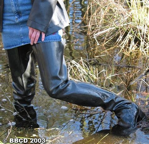 Mens High Boots Wellie Thigh Boot Waders Rubber Boots Rain Wear