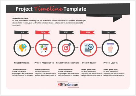 Free Project Timeline Templates Ms Word Ms Excel And Powerpoint