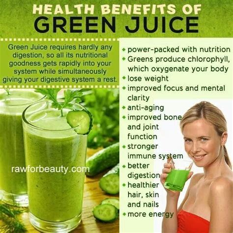 Green Juice Skin Benefits Health Benefits