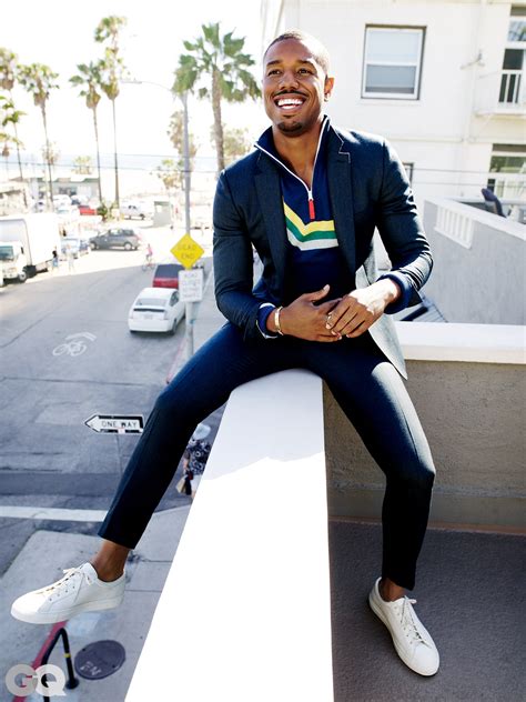 Los angeles lakers jean jacket outfit, los angeles lakers fan tee. Michael B. Jordan: How to Dress Down for the Weekend ...