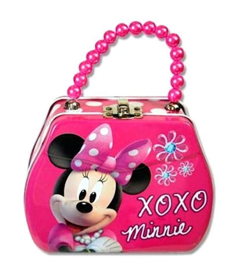 Disney Minnie Mouse Bowtique Tin Purse With Beaded Handle Kids