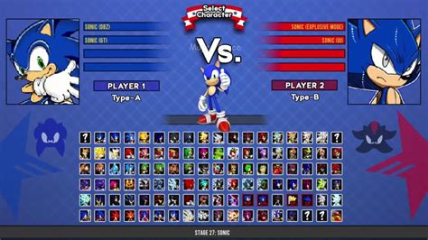 Sonic Dbz And Sonic Gt Vs Sonic Explosive And Sonic Ui I Sonic Battle Mugen