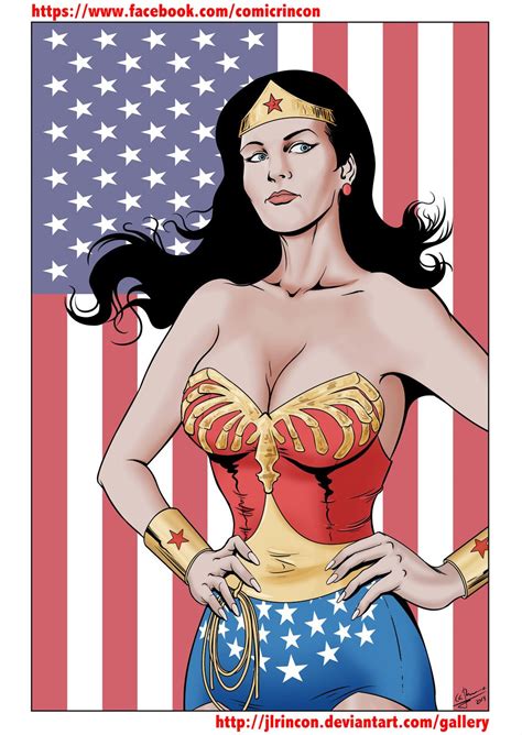 Wonder Woman Lynda Carter Color By Jlrincon Lynda Carter Lyle Waggoner Wonder Woman Art