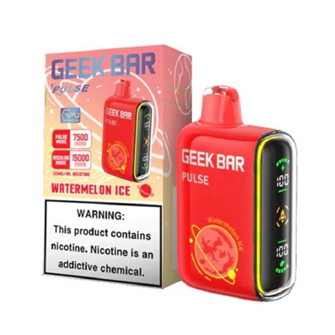 Geek Bar Pulse 15000 Watermelon Ice Disposable Vape 5pcs Pack Nimbus Imports