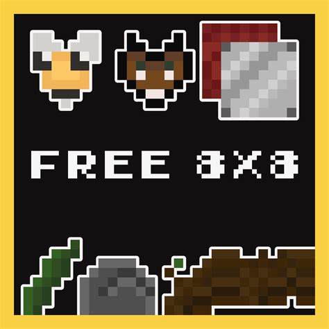 Free 8x8 Pixel Art Sprites And Materials By Inert