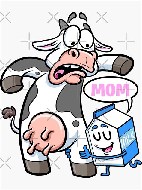 Cowgirl Milk Cartons Call Cow Mom Milk Farmer Cow Sticker For Sale By Fy83 Redbubble