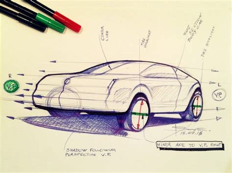 Car Sketching Tips Drawing Wheels In Perspective By Luciano Bove