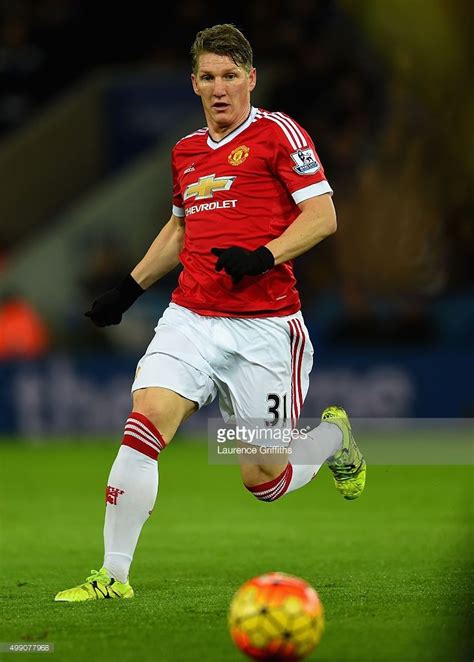 Bastian Schweinsteiger Of Manchester United In Action During The Manchester United