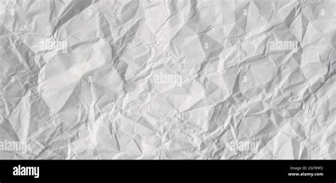 Gray Blank Creased Paper Texture Crumpled Paper Sheet Background Stock Photo Alamy
