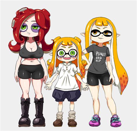 Inkling Inkling Girl And Octoling Splatoon And 1 More Drawn By Yuta