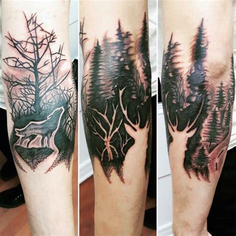 We, especially, liked how it was done in this particular tattoo. 115 Forest Tattoo Designs for Men | Improb