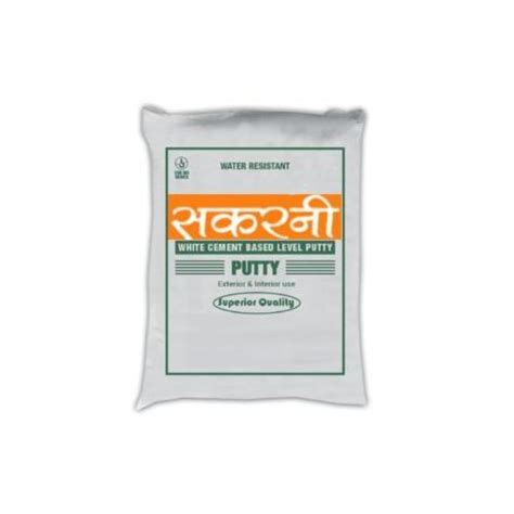 40 Kg White Sakarni White Cement Based Wall Guard Putty For