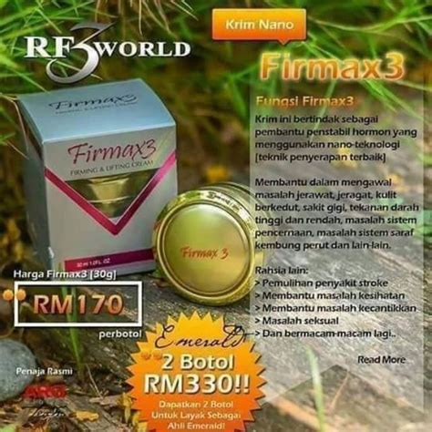 A reviewing community where every voice matters to make shopping a much easier experience click on the link to start leaving reviews campsite.bio/tryandreview. Firmax3 miracle cream | Shopee Malaysia