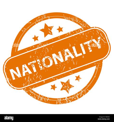 Nationality Grunge Icon Stock Photo Alamy