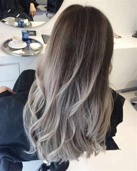 Go easy on the tints, though; Balayage grey | gray #grey #balayage #howehair #capetown # ...