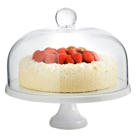 Will look good with either a celebratory cake or cupcakes/muffins or a multifunctional 5 in 1 cake stand and dome | dine@drinkstuff cake dome, punch bowl, salad bowl, chip & dip server, serving stand, food dome. VonShef White Ceramic Cake Stand and Glass Dome - 29cm ...