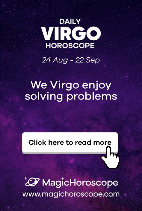 Consult our astrology experts and psychics. Daily Prediction for VIRGO | Virgo horoscope today, Virgo ...