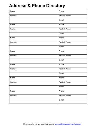 address book template address book template templates