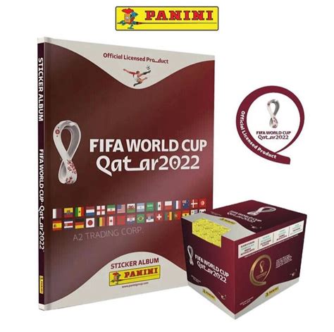 Panini Fifa World Cup Qatar 2022 Album Box 50 Packs 5 Stickers Per