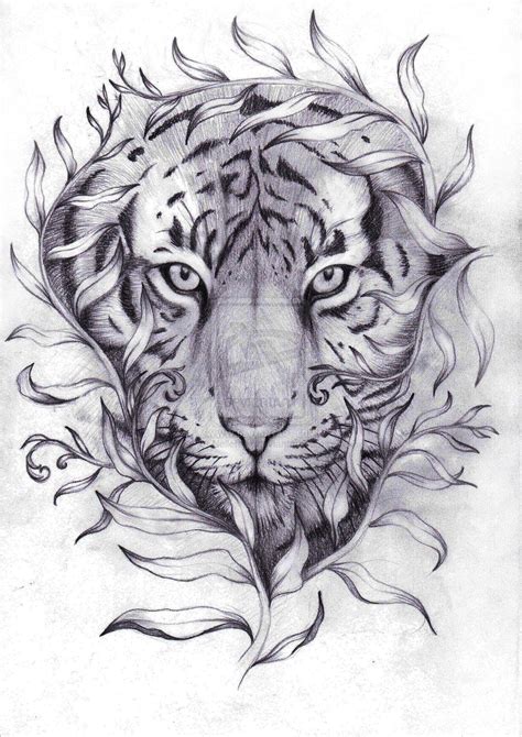 Tiger Drawings For Tattoos