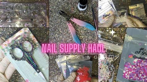 NAIL ART SUPPLY HAUL L Zulay Nails Blinged Supply YouTube