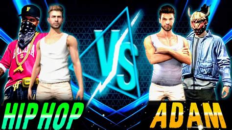 Adam Vs Hip Hop 2vs2 Custom Match Gameplay Free Fire Youtube