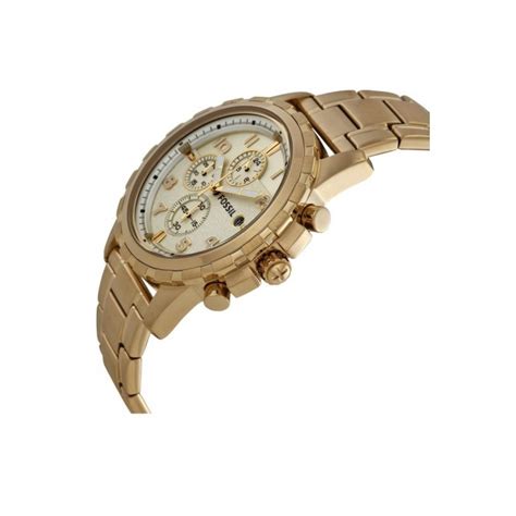 Fossil Fs4867 Dean Chronograph Gold Tone Stainless Steel Watch